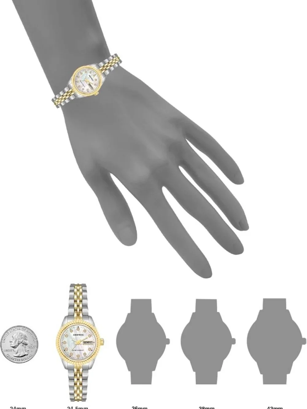 Stylish Women's Crystal Accented Bracelet Watch - Elegant Timepiece for Any